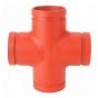 Grooved Straight Cross 3" Standard Radius     (401) CLOSEOUT