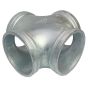 GALVANIZED Grooved Straight Cross 3" Short Radius (401)