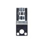 Eye Socket Offset Steel 3/8" Galvanized (#38 w-1/4" Holes)