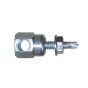 SAMMY STEEL SWDR-1.5 STEEL SIDEMOUNT 1/4-20 SHANK X 1" LENGTH WITH #5 NUT FOR 3/8" THREADED ROD