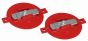 FDC Red Quick Plug Cast 2-1/2" w/Spreaders (Set of 2)